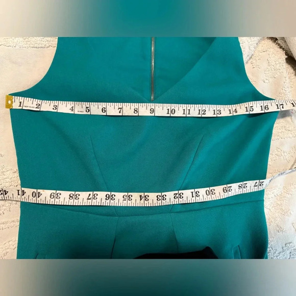 Ann Taylor LOFT Green Dress Fit Flare Sleeveless Skater ATL Mini Women's - Picture 5 of 6